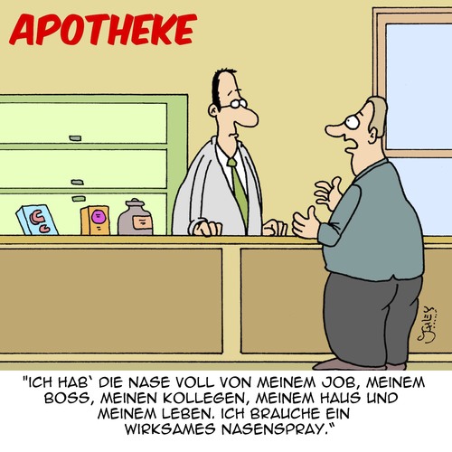 Cartoon: Gute Besserung! (medium) by Karsten Schley tagged gesundheit,medizin,apotheken,pharma,medikamente,leben,arbeit,business,wirtschaft,jobs,gesundheit,medizin,apotheken,pharma,medikamente,leben,arbeit,business,wirtschaft,jobs
