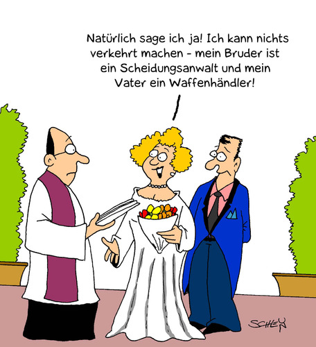 Cartoon: Heirat (medium) by Karsten Schley tagged ehe,liebe,heiraten,männer,frauen,familie,gesellschaft,kirche,religion,scheidung,anwälte,recht,ehe,liebe,männer,heiraten,frauen,familie,gesellschaft,kirche,anwälte,scheidung,religion,recht,anwalt