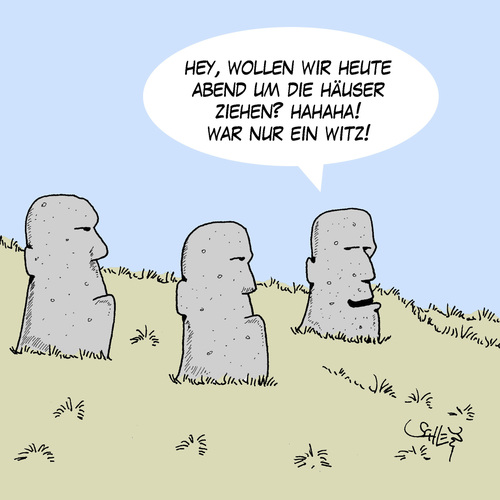 Cartoon: Heute Abend (medium) by Karsten Schley tagged ostrinseln,geschichte,historisch,monumente,zeitgeschichte,kultur,ostrinseln,geschichte,historisch,monumente,zeitgeschichte,kultur