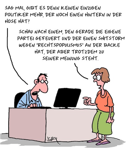 Hintern in der Hose