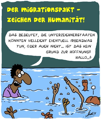 Cartoon: Hoffnung? (medium) by Karsten Schley tagged migrationspakt,tod,mittelmeer,migration,flüchtlinge,rechtsextremismus,rassismus,europa,welt,deutschland,politik,un,gesellschaft,migrationspakt,tod,mittelmeer,migration,flüchtlinge,rechtsextremismus,rassismus,europa,welt,deutschland,politik,un,gesellschaft