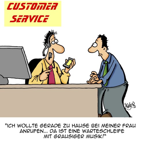 Cartoon: Hotline (medium) by Karsten Schley tagged kundenservice,hotlines,callcenter,business,wirtschaft,technik,computer,beziehungen,ehe,familie,männer,frauen,warteschleifen,kundenservice,hotlines,callcenter,business,wirtschaft,technik,computer,beziehungen,ehe,familie,männer,frauen,warteschleifen