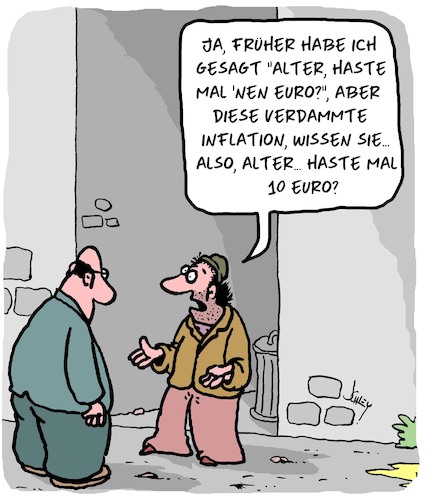 Cartoon: Inflation (medium) by Karsten Schley tagged geld,inflation,euro,wirtschaft,business,geldpolitik,ezb,gesellschaft,deutschland,teuerungsrate,preise,armut,lebenshaltungskosten,geld,inflation,euro,wirtschaft,business,geldpolitik,ezb,gesellschaft,deutschland,teuerungsrate,preise,armut,lebenshaltungskosten