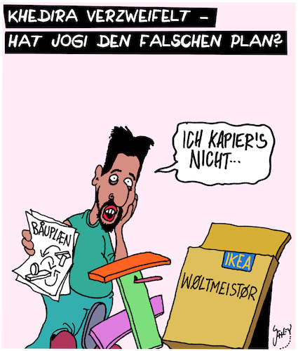 Cartoon: Jogis Plan (medium) by Karsten Schley tagged fußball,wm,russland,deutschland,schweden,löw,khedira,plan,taktik,sport,fußball,wm,russland,deutschland,schweden,löw,khedira,plan,taktik,sport