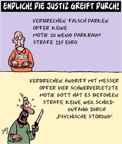 Justiz greift durch! Justiz greift durch!