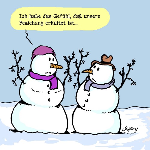 Cartoon: Kalt (medium) by Karsten Schley tagged winter,temperaturen,beziehungen,liebe,männer,frauen,beziehungsstatus,emotionen,jahreszeiten,winter,temperaturen,beziehungen,liebe,männer,frauen,beziehungsstatus,emotionen,jahreszeiten