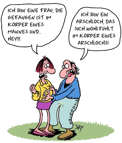 Cartoon: Körper (medium) by Karsten Schley tagged männer,frauen,diverse,chauvinismus,sexismus,transpersonen,genderpersonen,soziales,gesellschaft,politik,psychologie,männer,frauen,diverse,sex,chauvinismus,sexismus,transpersonen,genderpersonen,soziales,gesellschaft,politik,psychologie