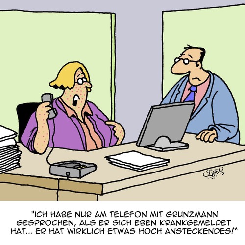 Cartoon: Krank (medium) by Karsten Schley tagged gesundheit,ansteckung,krankheiten,büro,arbeit,jobs,arbeitgeber,arbeitnehmer,krankmeldung,gesundheit,ansteckung,krankheiten,büro,arbeit,jobs,arbeitgeber,arbeitnehmer,krankmeldung