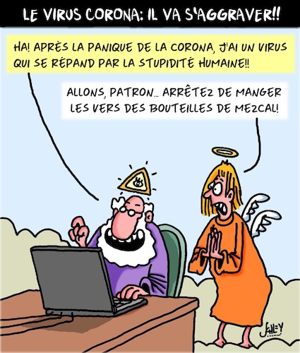 Cartoon: Le virus (medium) by Karsten Schley tagged corona,pandemie,sante,infection,panique,politique,medias,europe,corona,pandemie,sante,infection,panique,politique,medias,europe