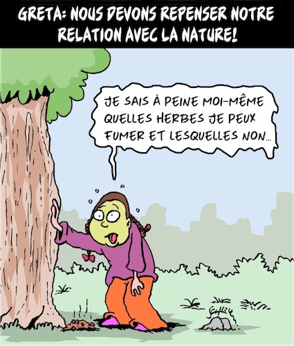 Cartoon: Liens de Greta (medium) by Karsten Schley tagged greta,relations,nature,fff,climat,medias,politique,environnement,societe,greta,relations,nature,fff,climat,medias,politique,environnement,societe