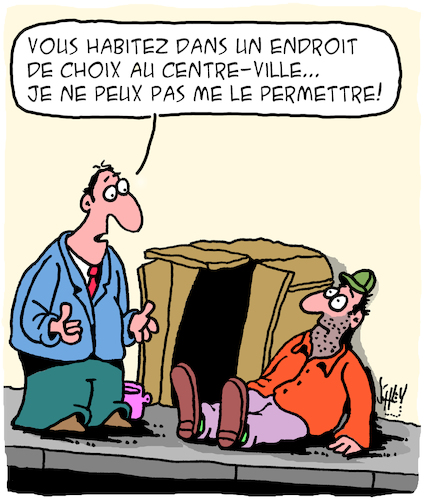 Cartoon: Loyers (medium) by Karsten Schley tagged sans,abrisme,pauvrete,revenu,economie,capitalisme,propriete,politique,sans,abrisme,pauvrete,revenu,economie,capitalisme,propriete,politique