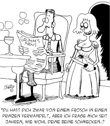 Cartoon: Märchenprinz (medium) by Karsten Schley tagged märchen,kultur,prinzen,prinzessinnen,literatur,filme,historisches,kunst,medien,ehe,liebe,ernährung,gesellschaft,märchen,kultur,prinzen,prinzessinnen,literatur,filme,historisches,kunst,medien,ehe,liebe,ernährung,gesellschaft