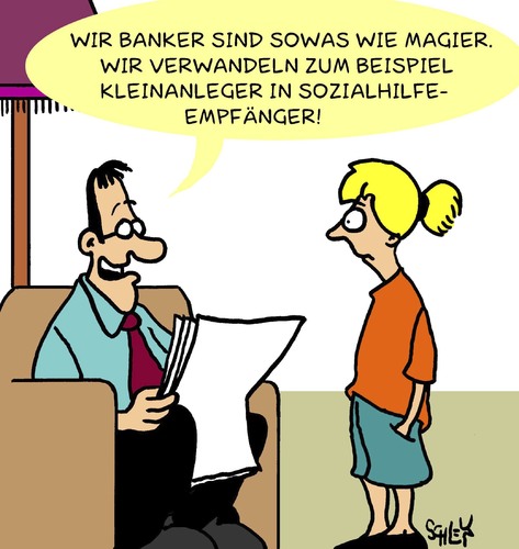 Cartoon: Magier (medium) by Karsten Schley tagged wirtschaft,geld,investments,investoren,schulden,boni,bankenkrise,banken,banken,bankenkrise,boni,schulden,investments,geld,wirtschaft