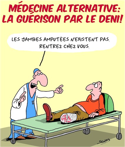 Cartoon: Medecine Alternative (medium) by Karsten Schley tagged medecine,charlatans,religion,sante,deni,des,faits,complots,internet,facebook,twitter,medecine,charlatans,religion,sante,deni,des,faits,complots,internet,facebook,twitter