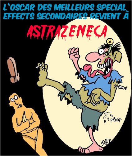 Cartoon: Meilleur Vaccin (medium) by Karsten Schley tagged sante,astrazeneca,covid,politique,vaccin,societe,medecins,oscar,horreur,medias,sante,astrazeneca,covid,politique,vaccin,societe,medecins,oscar,horreur,medias