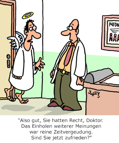 Cartoon: Meinungen (medium) by Karsten Schley tagged medizin,ärzte,patienten,gesundheit,meinungen,leben,tod,gesellschaft,wissenschaft,medizin,ärzte,patienten,gesundheit,meinungen,leben,tod,gesellschaft,wissenschaft