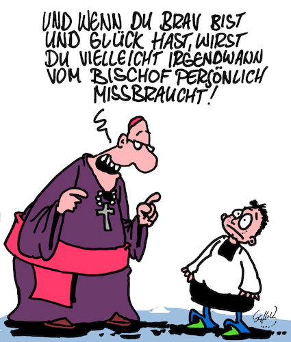 Cartoon: Mit Glück (medium) by Karsten Schley tagged katholizismus,priester,kinder,kindesmissbrauch,verbrechen,pädophilie,gewalt,kirche,vatikan,kriminalität,religion,gesellschaft,deutschland,katholizismus,priester,kinder,kindesmissbrauch,verbrechen,pädophilie,sex,gewalt,kirche,vatikan,kriminalität,religion,gesellschaft,deutschland