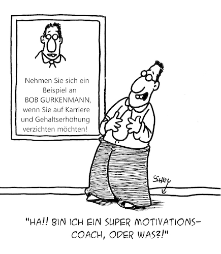 Cartoon: Motivation (medium) by Karsten Schley tagged motivation,coaching,coaches,mobbing,arbeitgeber,arbeitnehmer,gehälter,gehaltserhöhung,karriere,wirtschaft,gesellschaft,motivation,coaching,coaches,mobbing,arbeitgeber,arbeitnehmer,gehälter,gehaltserhöhung,karriere,wirtschaft,gesellschaft