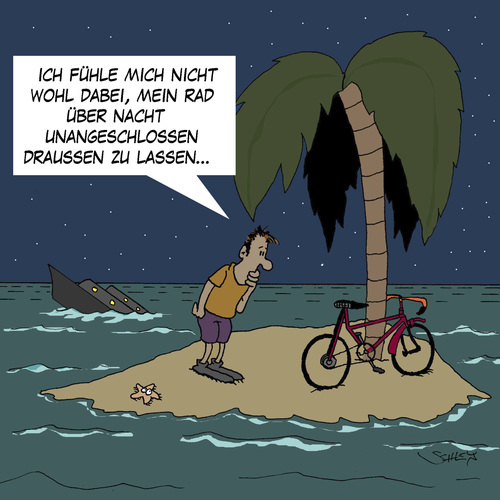 Cartoon: Nachts (medium) by Karsten Schley tagged natur,seefahrt,schiffe,schiffahrt,schiffbruch,fahrräder,radfahren,sport,kriminalität,fahrraddiebstahl,diebstahl,ozeane,see,natur,seefahrt,schiffe,schiffahrt,schiffbruch,fahrräder,radfahren,sport,kriminalität,fahrraddiebstahl,diebstahl,ozeane,see