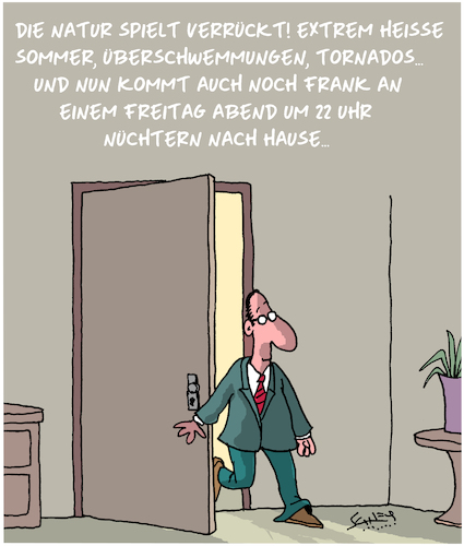 Cartoon: Natur spielt verrückt (medium) by Karsten Schley tagged natur,klima,temperaturen,jahreszeiten,klimawandel,wetter,trinken,alkohol,party,freizeit,natur,klima,temperaturen,jahreszeiten,klimawandel,wetter,trinken,alkohol,party,freizeit