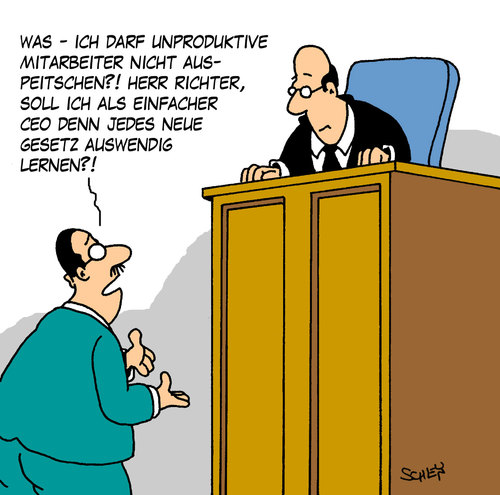 Cartoon: Neue Gesetze (medium) by Karsten Schley tagged recht,arbeitsrecht,gesellschaft,wirtschaft,arbeitgeber,arbeitnehmer,geld,recht,arbeitsrecht,gesellschaft,wirtschaft,arbeitgeber,arbeitnehmer,geld,job,arbeit