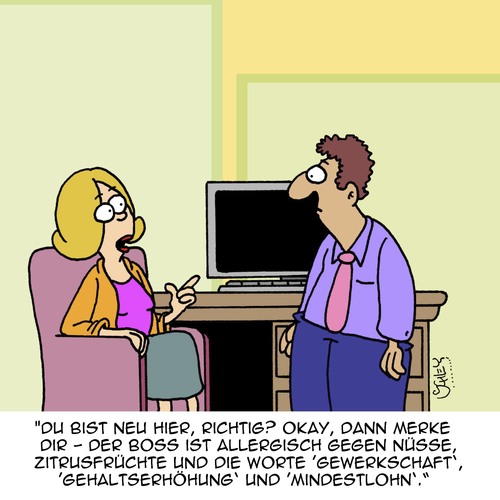 Cartoon: NICHT vergessen!!! (medium) by Karsten Schley tagged arbeit,business,wirtschaft,büro,arbeitgeber,arbeitnehmer,kollegen,industrie,allergie,gesundheit,gewerkschaften,mindestlohn,gehälter,arbeit,business,wirtschaft,büro,arbeitgeber,arbeitnehmer,kollegen,industrie,allergie,gesundheit,gewerkschaften,mindestlohn,gehälter