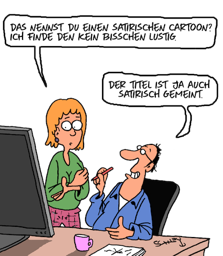 Cartoon: Nicht witzig!! (medium) by Karsten Schley tagged cartoons,satire,kunst,unterhaltung,verständnis,männer,frauen,liebe,medien,ehe,beziehungen,cartoons,satire,kunst,unterhaltung,verständnis,männer,frauen,liebe,medien,ehe,beziehungen