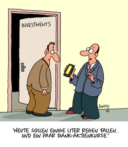 Cartoon: Niederschläge (medium) by Karsten Schley tagged banken,aktienkurse,börse,wirtschaft,bankenkrise,investoren,anlegervertrauen,rettungsschirme,politik,sparer,geld,gesellschaft,banken,aktienkurse,börse,wirtschaft,bankenkrise,investoren,anlegervertrauen,rettungsschirme,politik,sparer,geld,gesellschaft