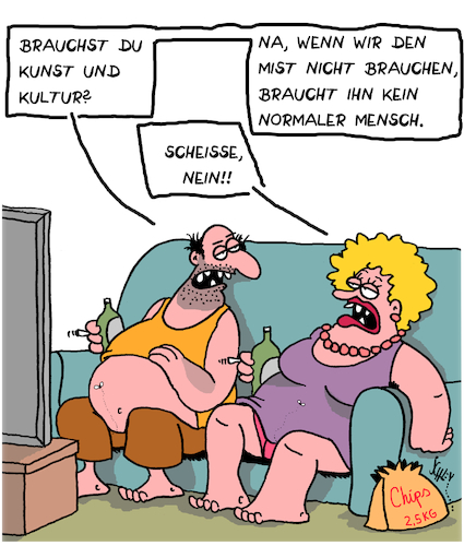 Cartoon: Normale Menschen? (medium) by Karsten Schley tagged kunst,kultur,bildung,arroganz,egoismus,dummheit,gesellschaft,kunst,kultur,bildung,arroganz,egoismus,dummheit,gesellschaft