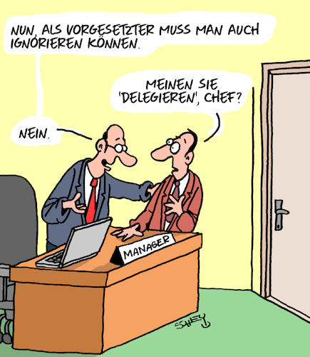 Cartoon: Notwendige Fähigkeiten (medium) by Karsten Schley tagged arbeit,arbeitgeber,arbeitnehmer,vorgesetzte,talente,fähigkeiten,führungskräfte,kompetenz,wirtschaft,politik,gesellschaft,arbeit,arbeitgeber,arbeitnehmer,vorgesetzte,talente,fähigkeiten,führungskräfte,kompetenz,wirtschaft,politik,gesellschaft