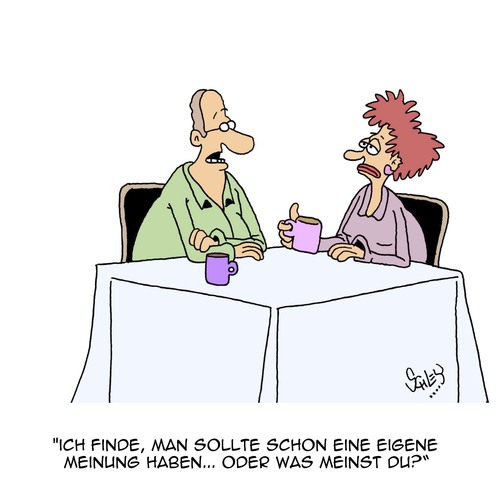 Cartoon: Oder... oder was?! (medium) by Karsten Schley tagged meinung,meinungsfreiheit,ehe,liebe,frauen,männer,beziehungen,denken,standpunkte,gesellschaft,oder,meinung,meinungsfreiheit,ehe,liebe,frauen,männer,beziehungen,denken,standpunkte,gesellschaft