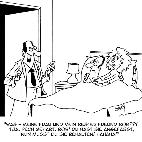 Cartoon: Pech gehabt!! (medium) by Karsten Schley tagged liebe,frauen,männer,ehe,freundschaft,fremdgehen,betrug,liebe,frauen,männer,ehe,freundschaft,fremdgehen,betrug,sex