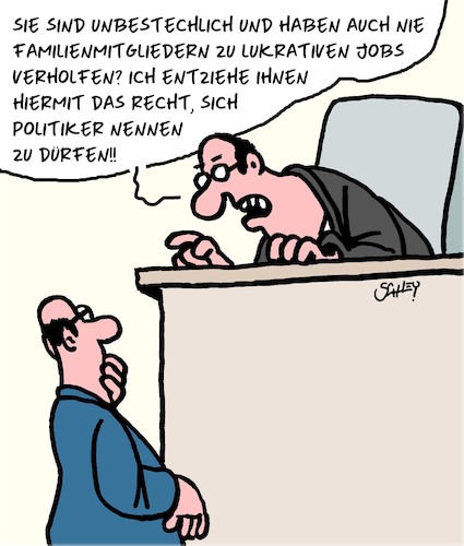 Cartoon: Politiker (medium) by Karsten Schley tagged politiker,korruption,bestechung,geld,gerichte,gesetze,gesellschaft,wahlen,politik,politiker,korruption,bestechung,geld,gerichte,gesetze,gesellschaft,wahlen,politik