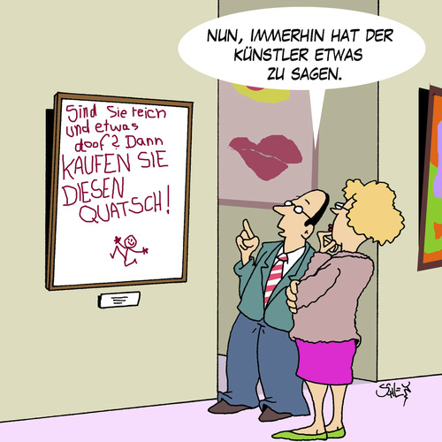 Cartoon: Reich (medium) by Karsten Schley tagged moderne,kunst,künstler,museen,kunstsammler,kunsthändler,moderne,kunst,künstler,museen,kunstsammler,kunsthändler