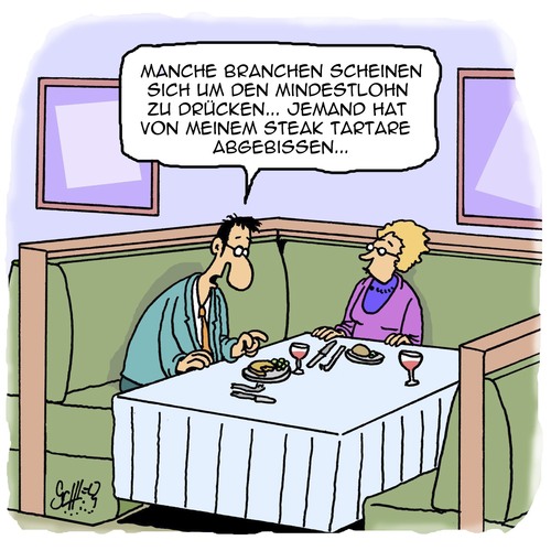 Cartoon: Reicht wohl nicht... (medium) by Karsten Schley tagged mindestlohn,bezahlung,wirtschaftskriminalität,minijobs,einkommen,arbeit,arbeitgeber,arbeitnehmer,gewerkschaften,restaurants,politik,mindestlohn,bezahlung,wirtschaftskriminalität,minijobs,einkommen,arbeit,arbeitgeber,arbeitnehmer,gewerkschaften,restaurants,politik