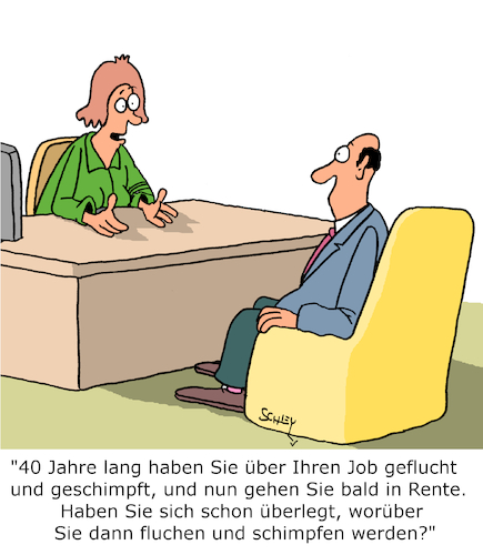 Cartoon: Rente (medium) by Karsten Schley tagged arbeitgeber,arbeitnehmer,rente,arbeitszeit,ruhestand,zukunft,pläne,lebenszeit,lebenssinn,gesellschaft,arbeitgeber,arbeitnehmer,rente,arbeitszeit,ruhestand,zukunft,pläne,lebenszeit,lebenssinn,gesellschaft