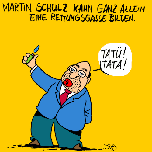 Cartoon: Retter (medium) by Karsten Schley tagged schulz,spd,wahlen,messias,deutschland,bundestag,gesellschaft,religion,politik,europa,schulz,spd,wahlen,messias,deutschland,bundestag,gesellschaft,religion,politik,europa