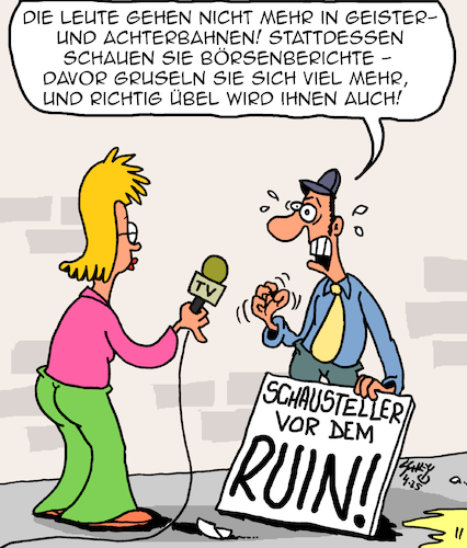 Cartoon: Schausteller in Not!! (medium) by Karsten Schley tagged schausteller,politik,jahrmärkte,aktien,aktienkurse,gewinne,verluste,hausse,baisse,spekulanten,wirtschaft,gesellschaft,schausteller,politik,jahrmärkte,aktien,aktienkurse,gewinne,verluste,hausse,baisse,spekulanten,wirtschaft,gesellschaft