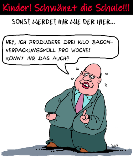 Cartoon: Schwänzen (medium) by Karsten Schley tagged umwelt,klimawandel,politiker,ernährung,konservative,gesellschaft,schüler,schulstreik,umwelt,klimawandel,politiker,ernährung,konservative,gesellschaft,schüler,schulstreik