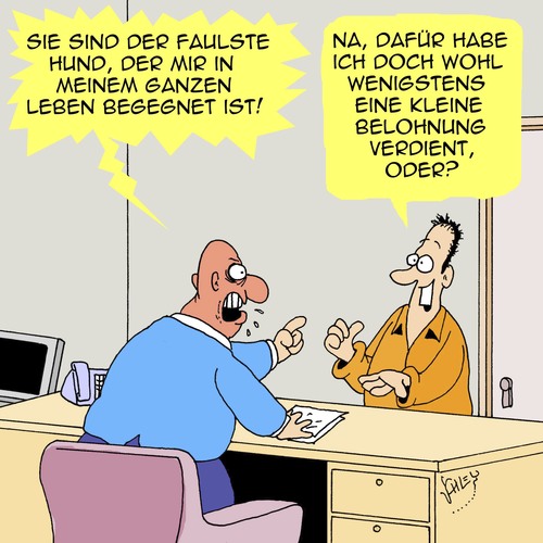 Cartoon: So ein fauler HUND!! (medium) by Karsten Schley tagged wirtschaft,jobs,arbeit,business,arbeitgeber,arbeitnehmer,fleiss,karriere,wirtschaft,jobs,arbeit,business,arbeitgeber,arbeitnehmer,fleiss,karriere
