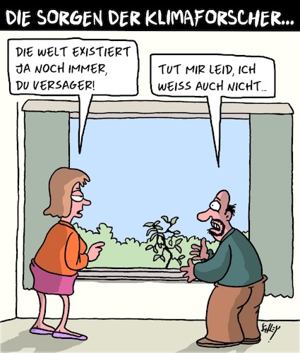 Cartoon: Sorgen über Sorgen... (medium) by Karsten Schley tagged klimawandel,erwärmung,wissenschaft,politik,medien,pessimismus,vorhersagen,gesellschaft,sorgen,klimawandel,erwärmung,wissenschaft,politik,medien,pessimismus,vorhersagen,gesellschaft