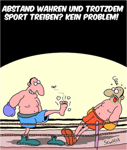 Sport und Abstand