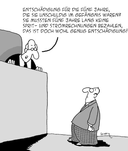 Cartoon: Sprit- und Stromkosten (medium) by Karsten Schley tagged justiz,justizirrtum,gefängnis,gerichte,gesetze,strafen,rechtsprechung,kriminalität,richter,gesellschaft,justiz,justizirrtum,gefängnis,gerichte,gesetze,strafen,rechtsprechung,kriminalität,richter,gesellschaft