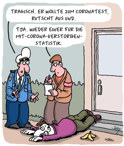 Cartoon: Statistik lügt NIE (medium) by Karsten Schley tagged corona,statistiken,verstorbene,medien,coronaopfer,gesellschaft,politik,corona,statistiken,verstorbene,medien,coronaopfer,gesellschaft,politik