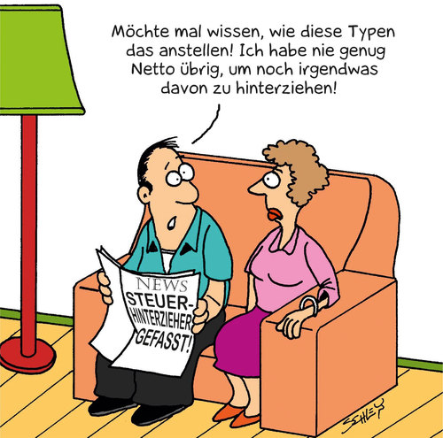 Cartoon: Steuerhinterziehung (medium) by Karsten Schley tagged geld,steuern,steuerpolitik,politik,gesellschaft,finanzen,wirtschaft,geld,steuern,steuerpolitik,politik,gesellschaft,finanzen,wirtschaft,steuer,steuerhinterziehung,schattenwirtschaft