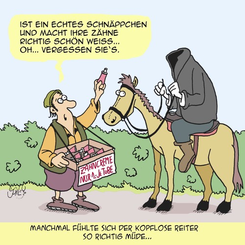 Cartoon: SUUUPER Schnäppchen!! (medium) by Karsten Schley tagged mythen,geschichte,märchen,verkaufen,verkäufer,angebote,sonderangebote,hygiene,gesundheit,mythen,geschichte,märchen,verkaufen,verkäufer,angebote,sonderangebote,hygiene,gesundheit