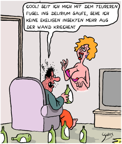 Cartoon: Teurer Stoff (medium) by Karsten Schley tagged alkohol,sucht,trinken,delirium,gesundheit,visionen,wahnvorstellungen,realität,drogen,alkoholmissbrauch,gesellschaft,alkohol,sucht,trinken,delirium,gesundheit,visionen,wahnvorstellungen,realität,drogen,alkoholmissbrauch,gesellschaft