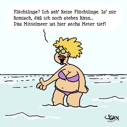 Cartoon: Tiefe (medium) by Karsten Schley tagged politik,demokratie,flüchtlinge,eu,einwanderung,krieg,terror,syrien,schlepper,mittelmeer,tod,tourismus,politik,demokratie,flüchtlinge,eu,einwanderung,krieg,terror,syrien,schlepper,mittelmeer,tod,tourismus