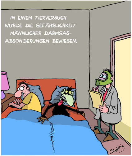 Cartoon: Tierversuch (medium) by Karsten Schley tagged tierversuche,abgase,autohersteller,wissenschaft,ethik,business,wirtschaft,gesellschaft,deutschland,tierversuche,abgase,autohersteller,wissenschaft,ethik,business,wirtschaft,gesellschaft,deutschland