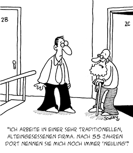 Cartoon: Traditionen (medium) by Karsten Schley tagged wirtschaft,business,traditionsfirmen,alter,geschichte,arbeitgeber,arbeitnehmer,gesellschaft,wirtschaft,business,traditionsfirmen,alter,geschichte,arbeitgeber,arbeitnehmer,gesellschaft